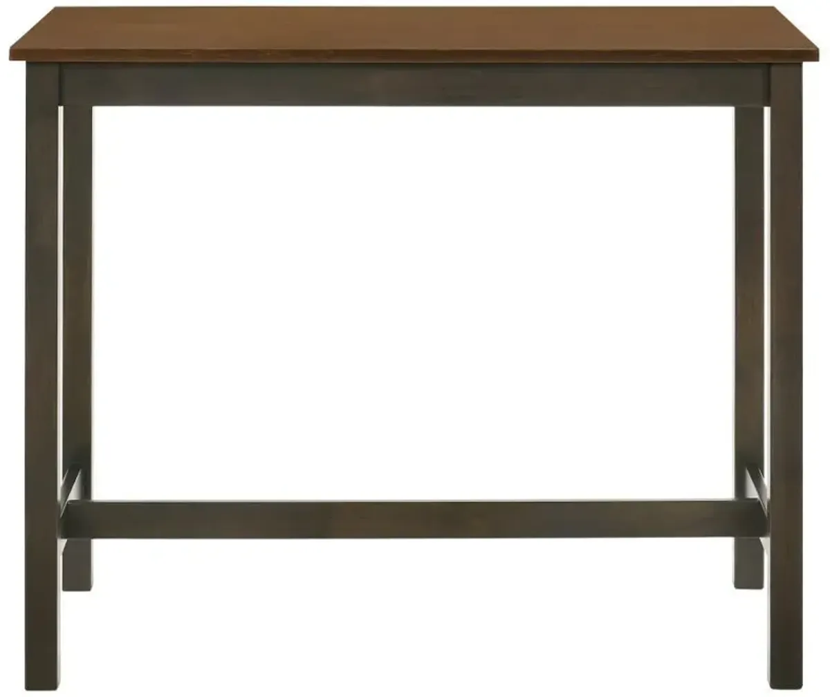 Connie - 4 Piece Counter Height Set - Chestnut And Dark Brown