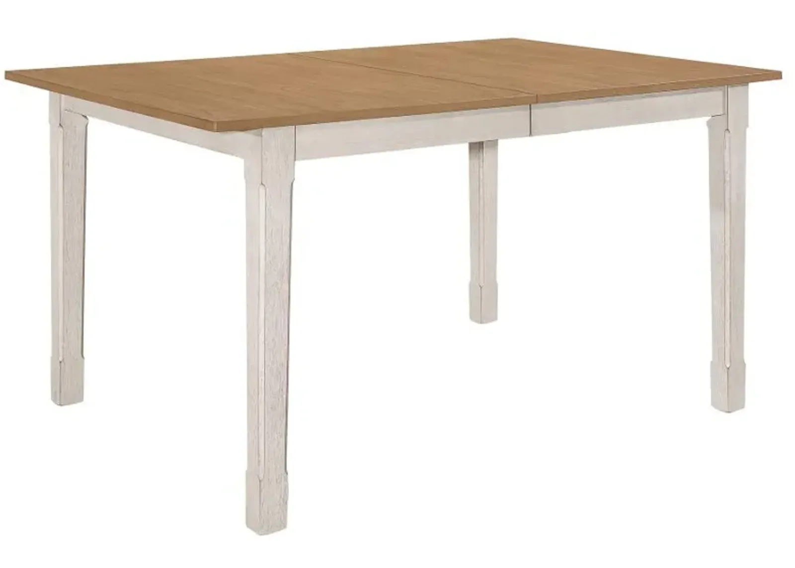 Kirby - Extension Leaf Dining Table - Rustic Off White