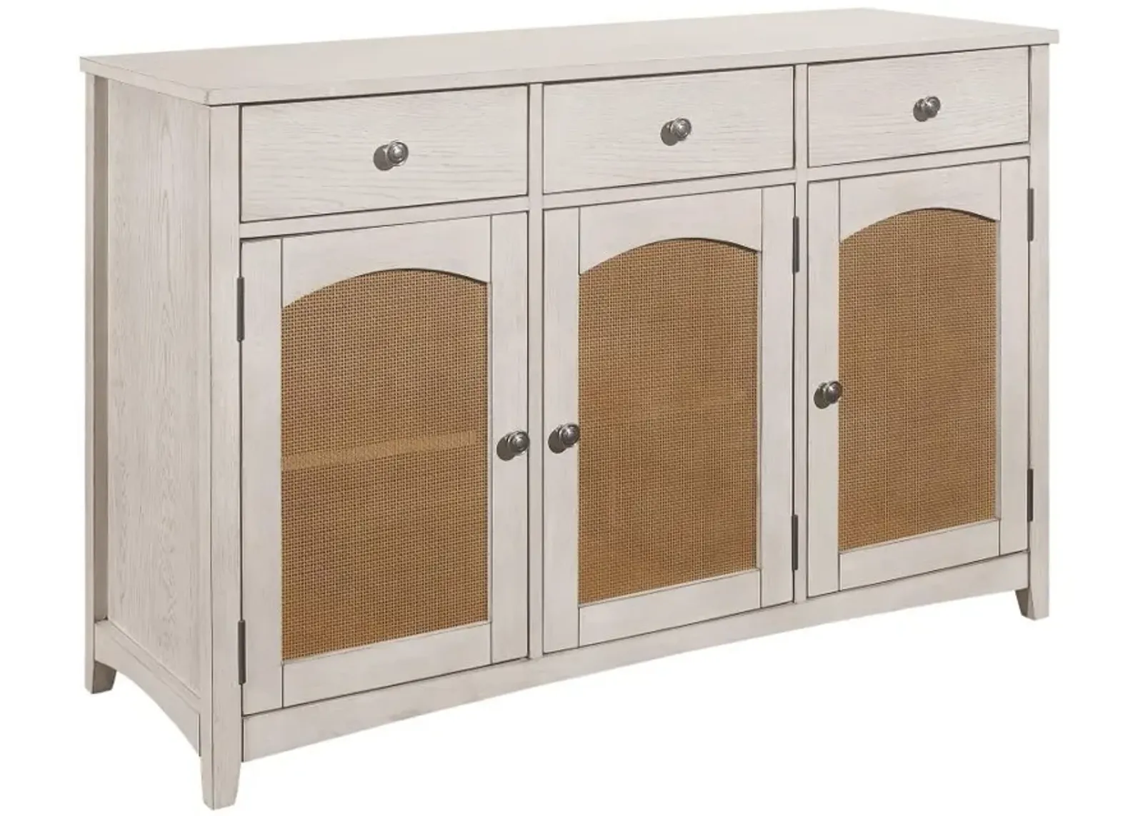 Kirby - 3-Drawer Sideboard Buffet Cabinet - Rustic Off White