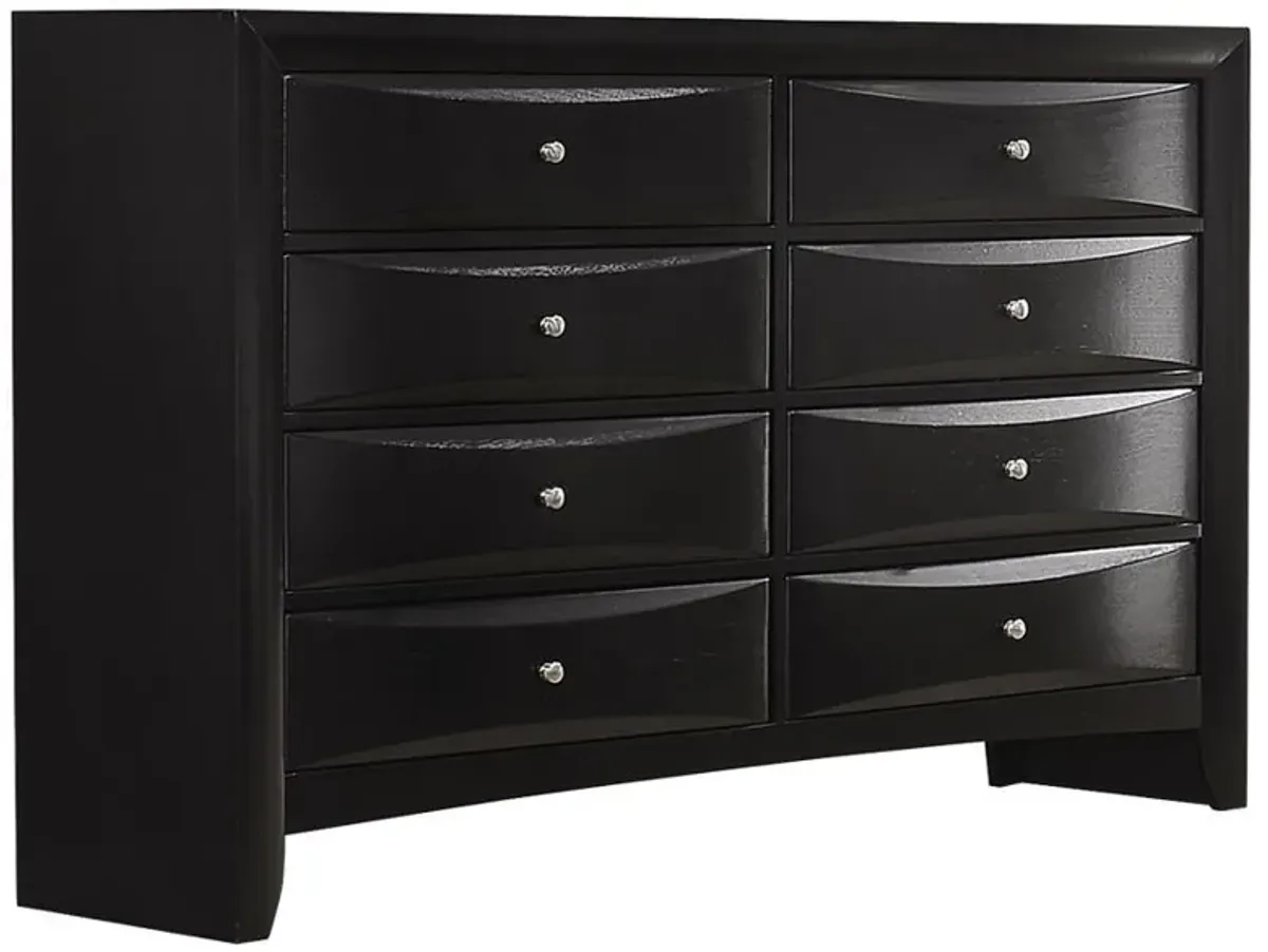 Briana - 8-Drawer Dresser - Black