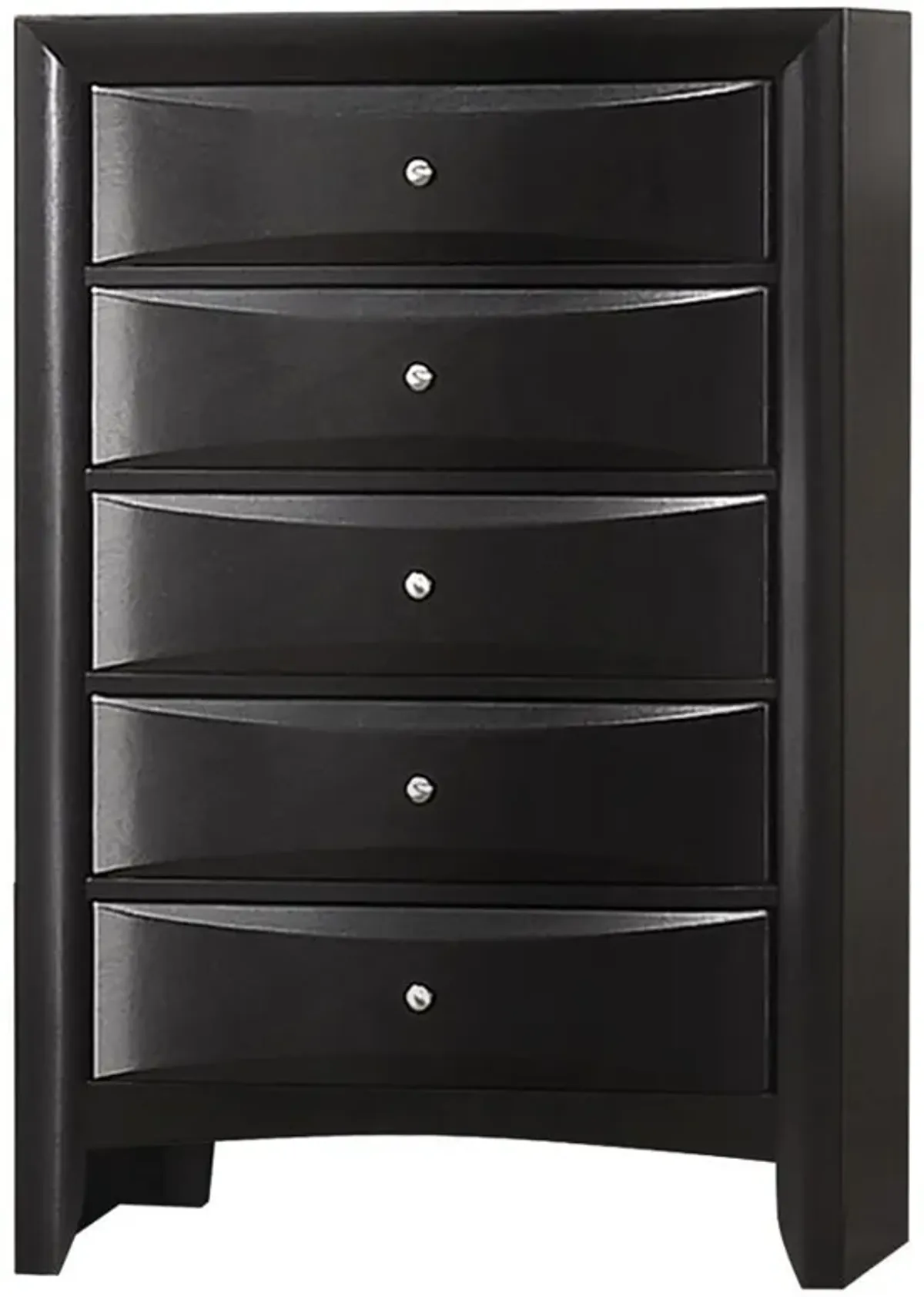 Briana - 5-Drawer Bedroom Chest - Black