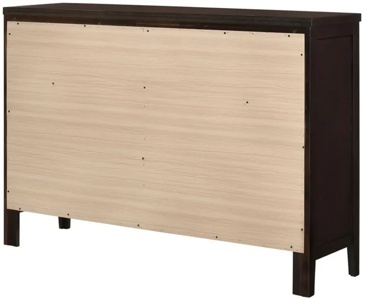 Carlton - 6-Drawer Dresser - Cappuccino