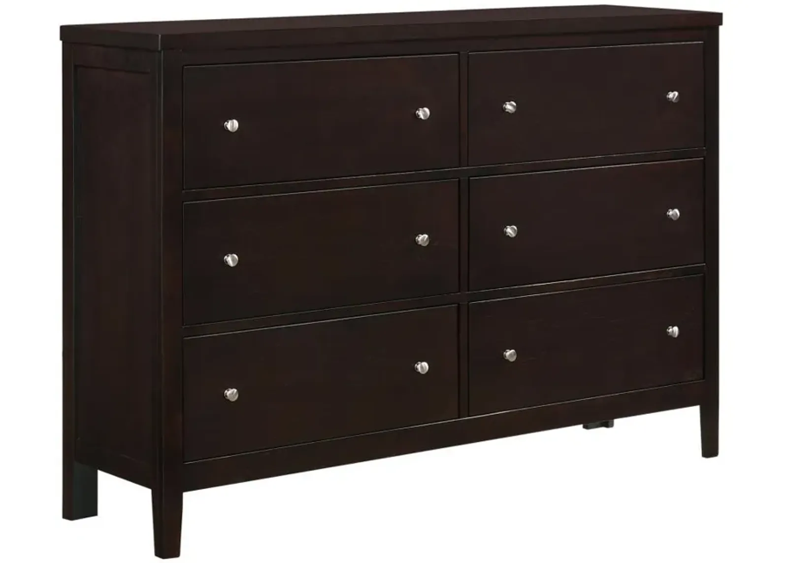 Carlton - 6-Drawer Dresser - Cappuccino