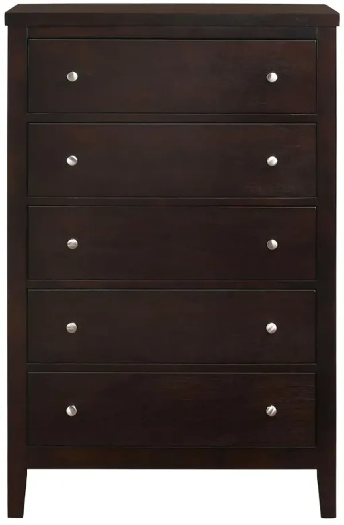 Carlton - 5-Drawer Bedroom Chest - Cappuccino