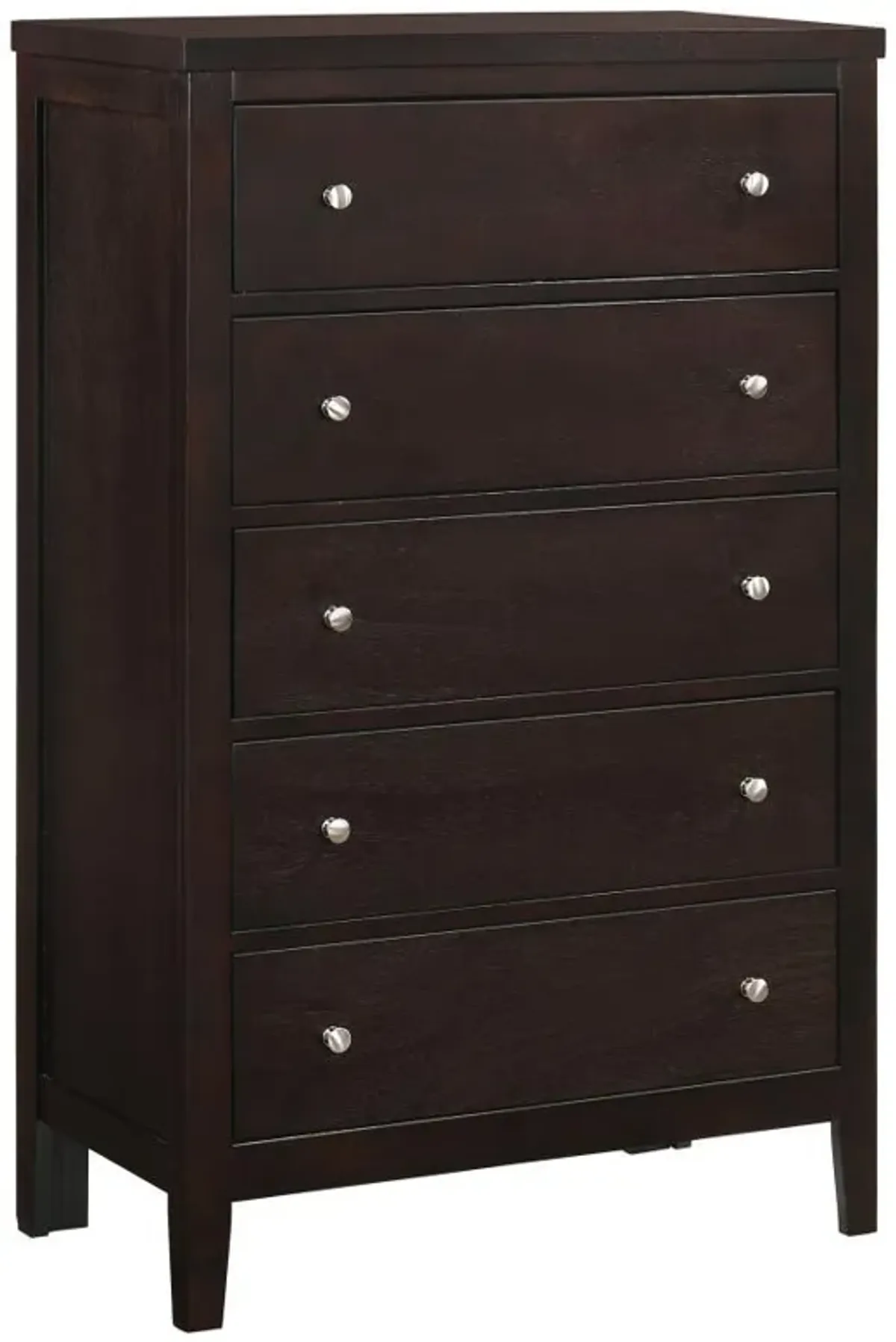 Carlton - 5-Drawer Bedroom Chest - Cappuccino