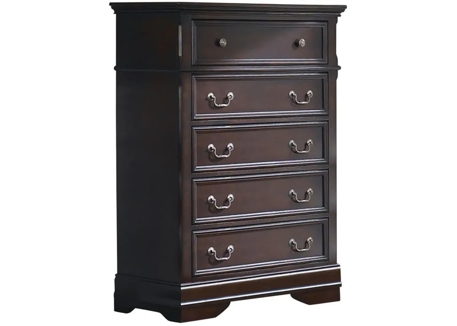 Cambridge - 5-Drawer Rectangular Chest - Cappuccino