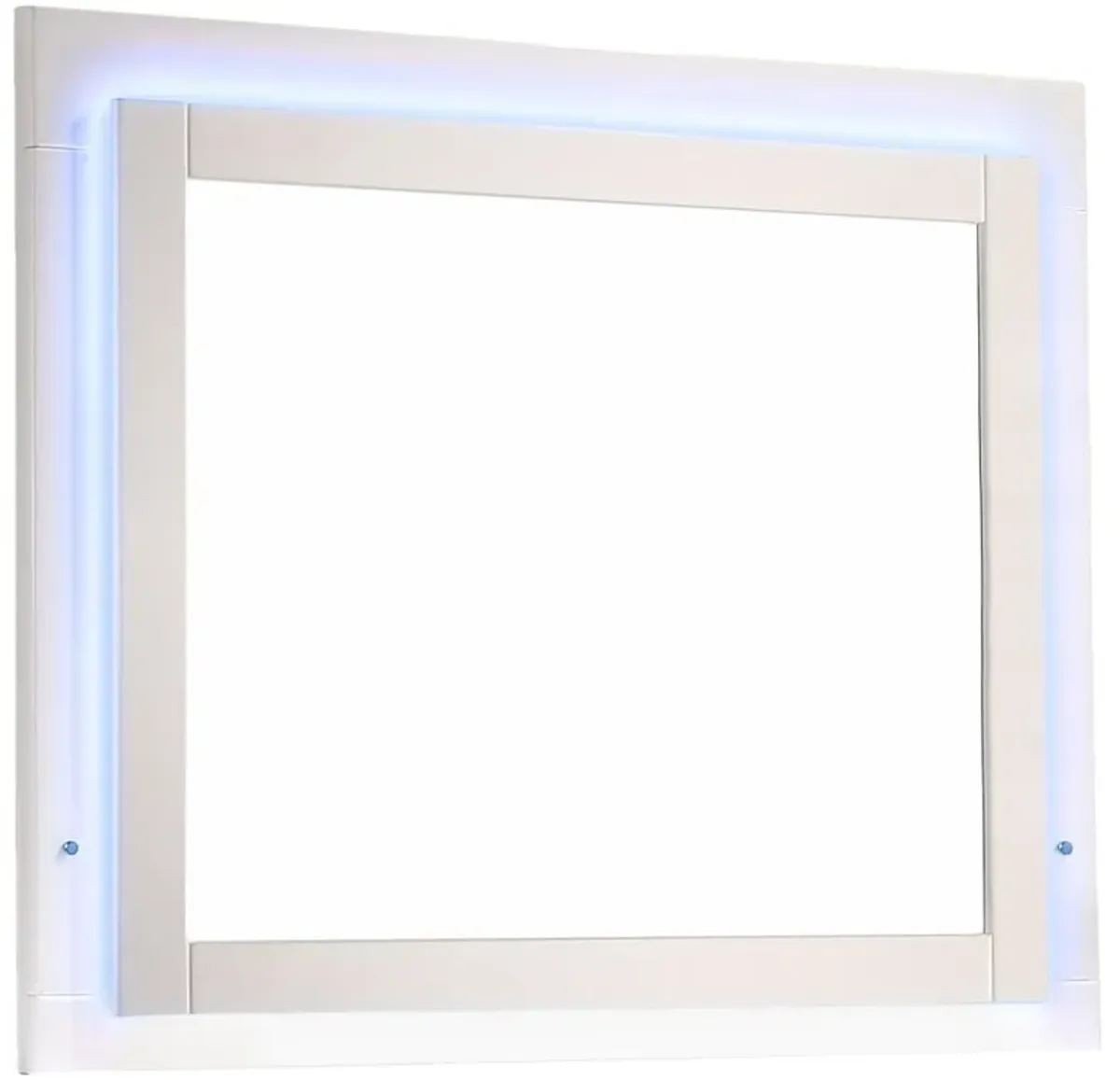 Felicity - Wood LED Dresser Mirror - White High Gloss