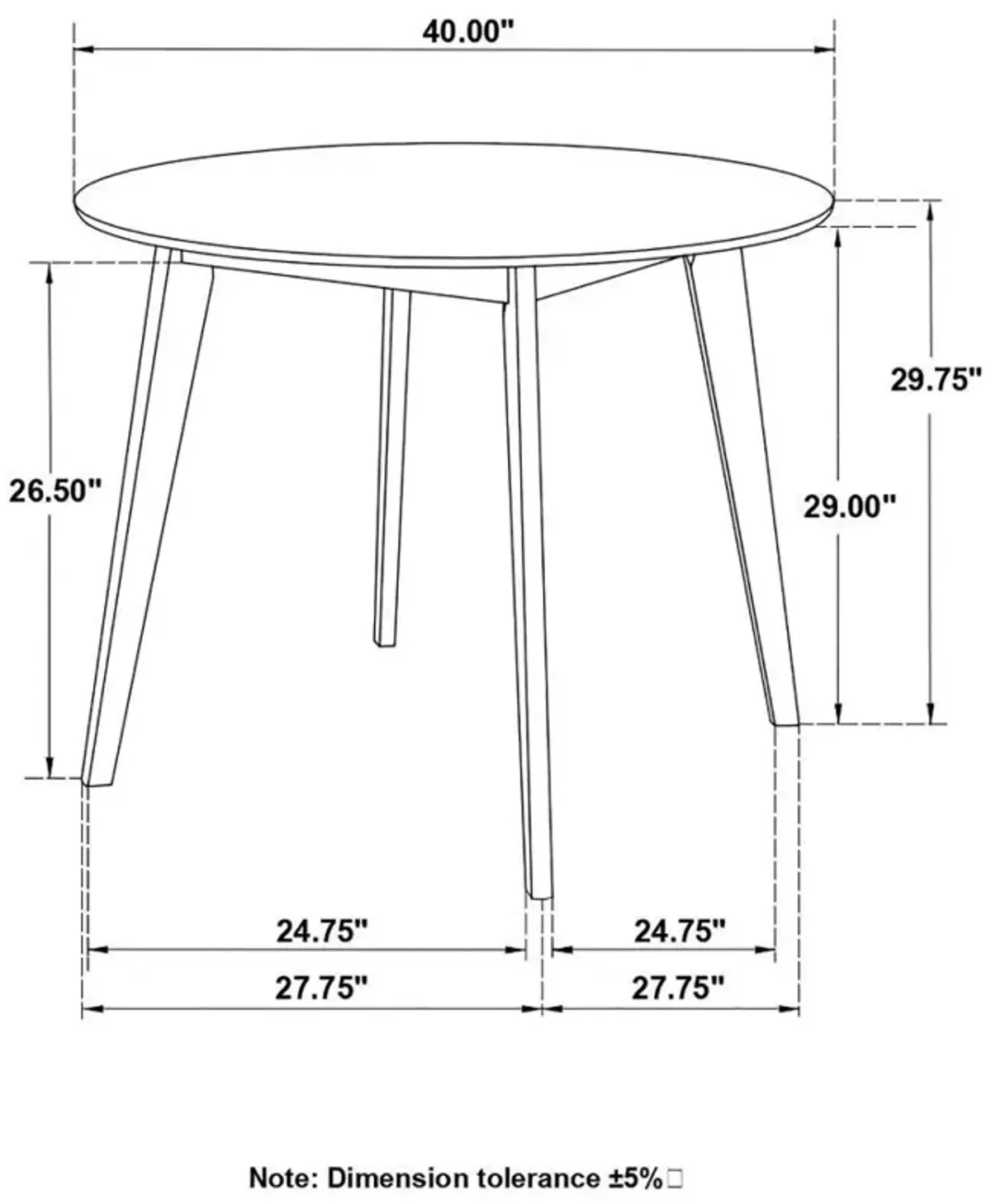 Breckenridge - Round Dining Table - Matte White