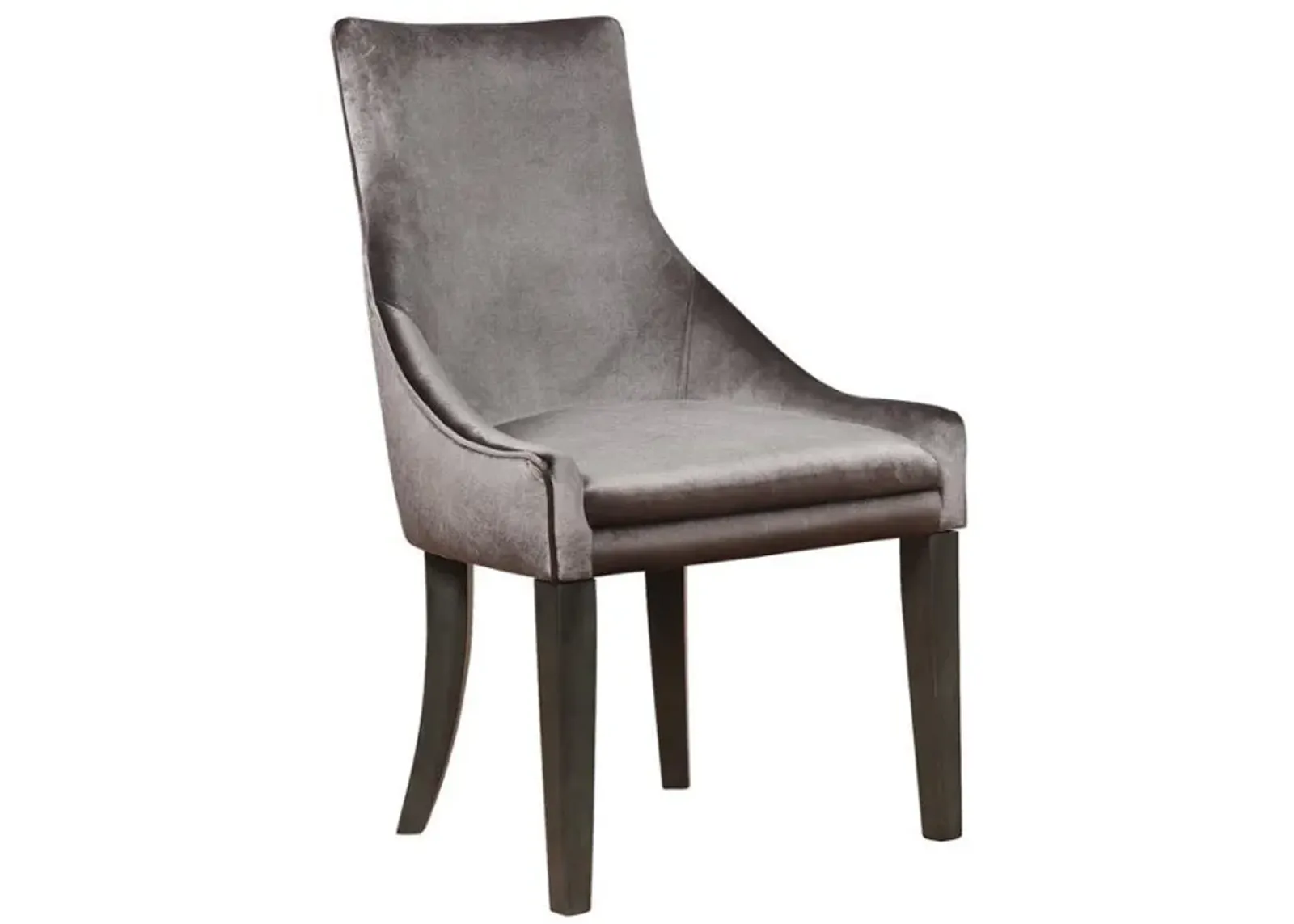 Phelps - Velvet Upholstered Dining Side Chair (Set of 2) - Gray