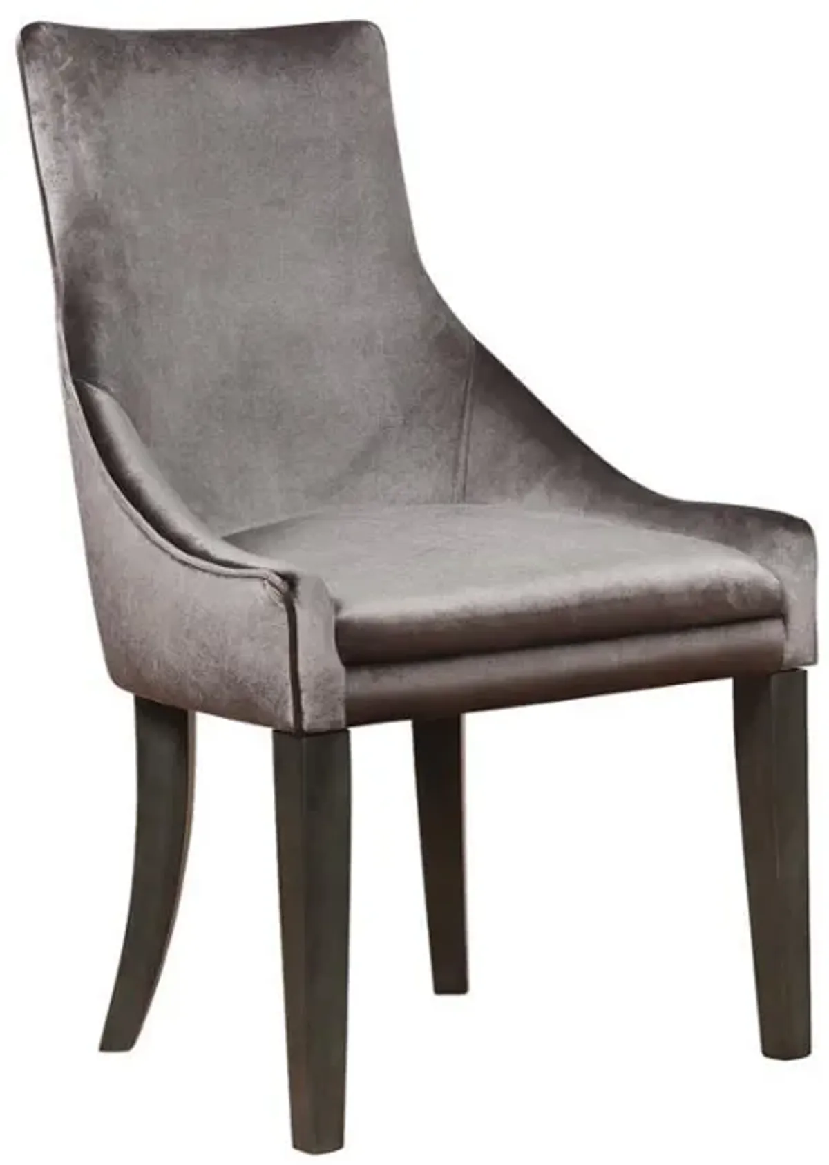 Phelps - Velvet Upholstered Dining Side Chair (Set of 2) - Gray