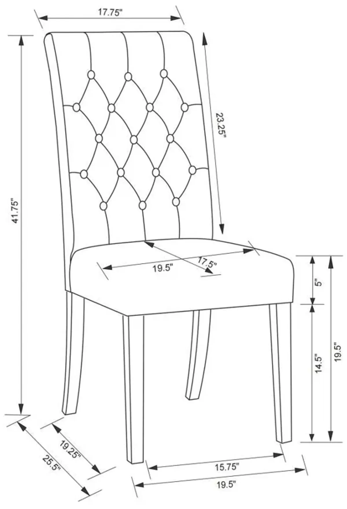 Douglas - Upholstered Dining Side Chair (Set of 2) - Oatmeal