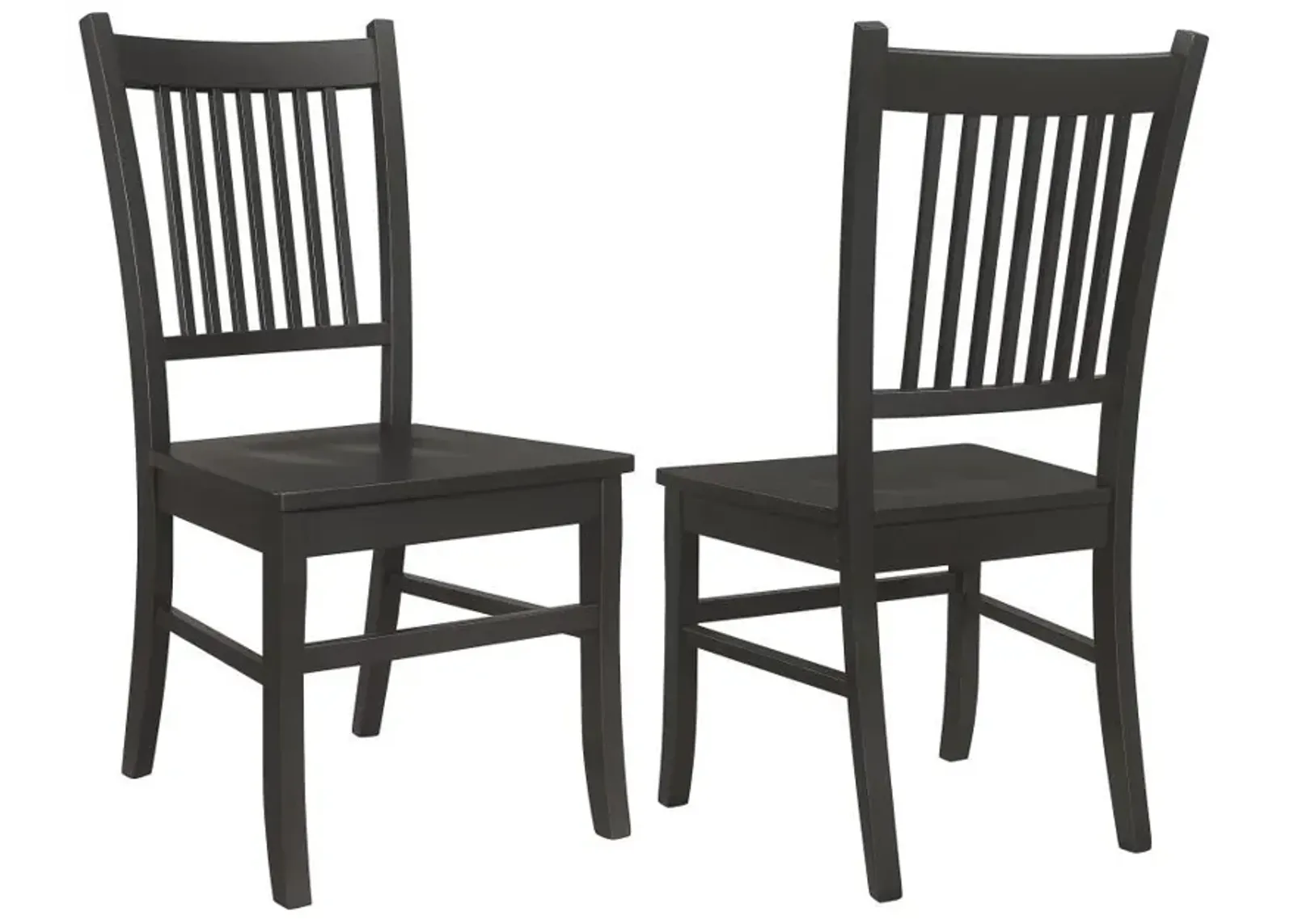 Marbrisa - Wood Dining Side Chair (Set of 2) - Matte Black