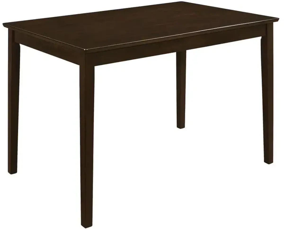 Guillen - 5 Piece Rectangular Dining Table Set - Cappuccino