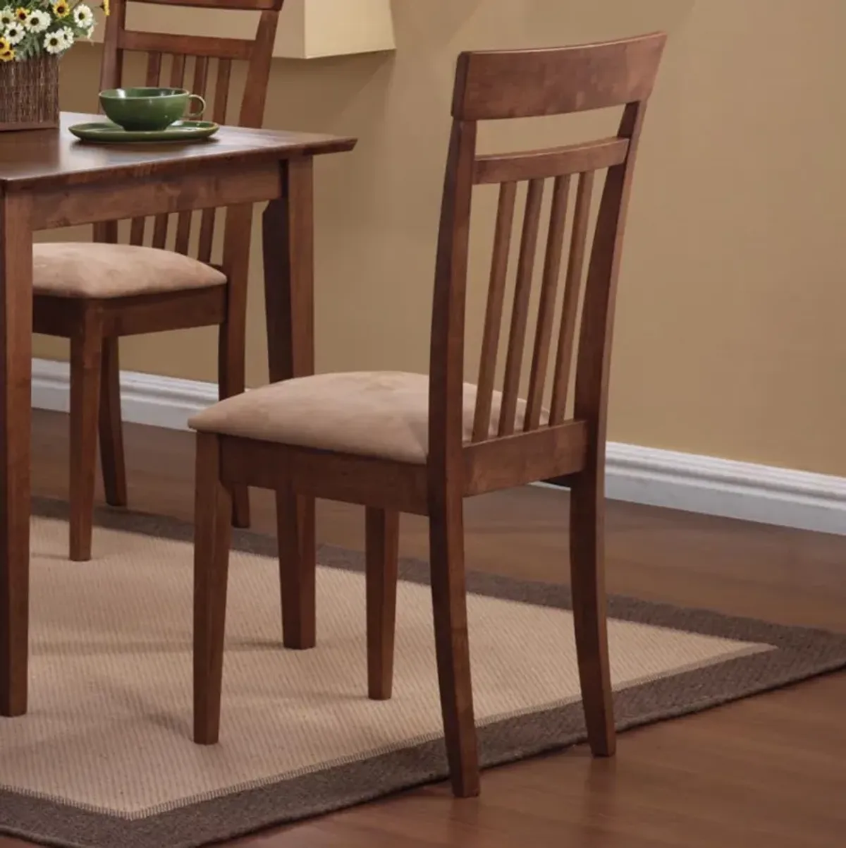 Robles - 5 Piece Rectangular Dining Table Set - Chestnut