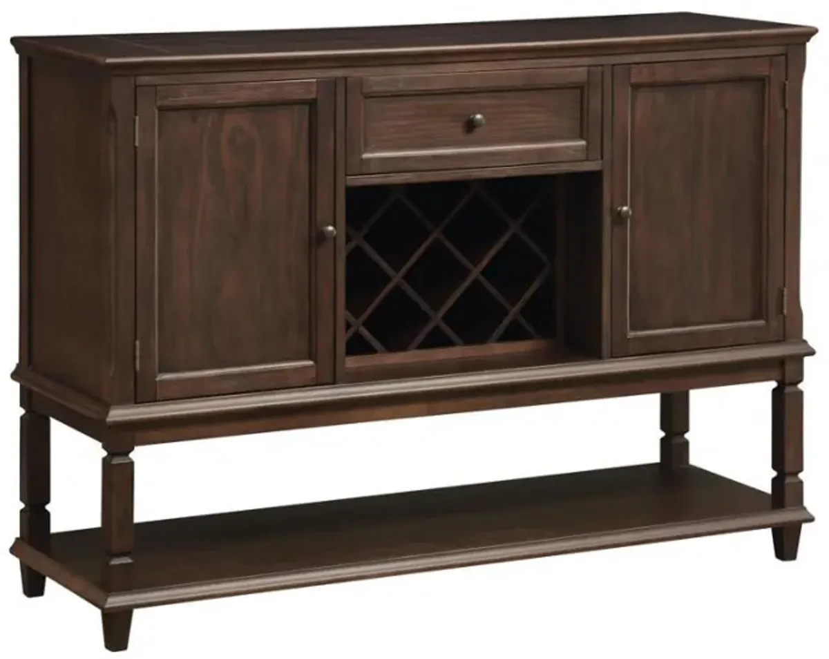 Parkins - 2 Door Sideboard Buffet Cabinet - Rustic Espresso