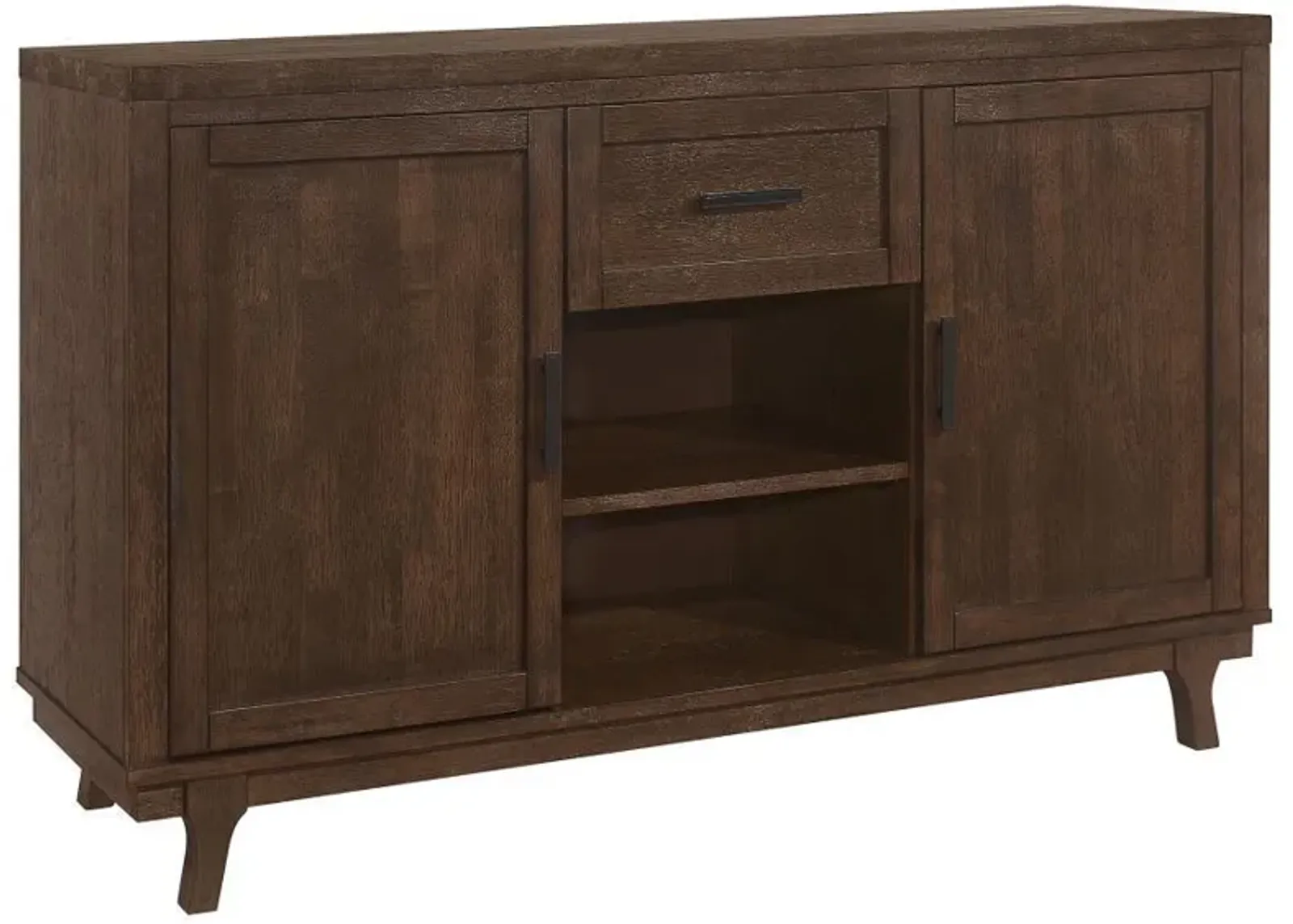 Reynolds - 2 Door Sideboard Buffet Storage Cabinet - Brown Oak