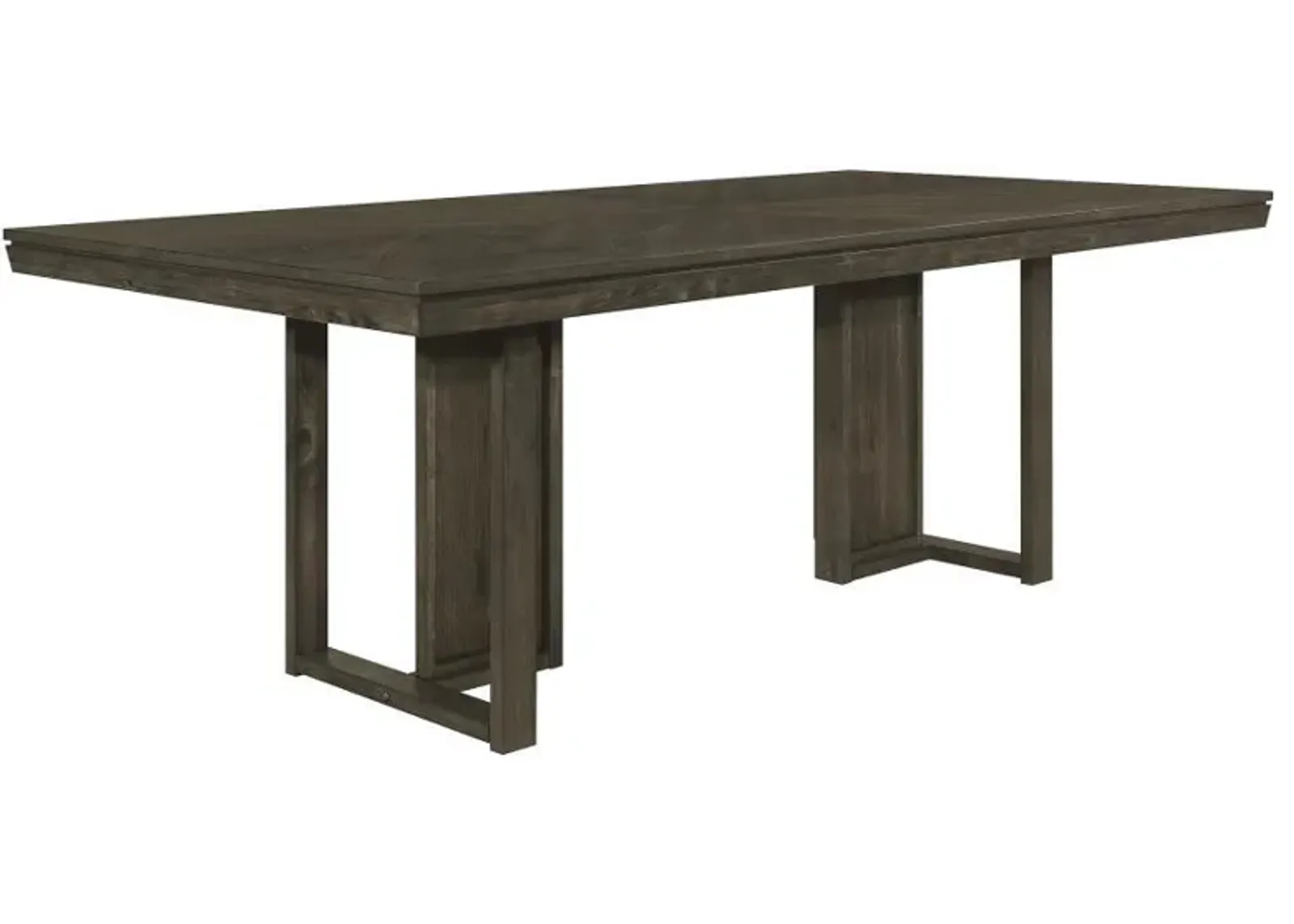 Kelly - Rectangular Wood Dining Table - Dark Gray