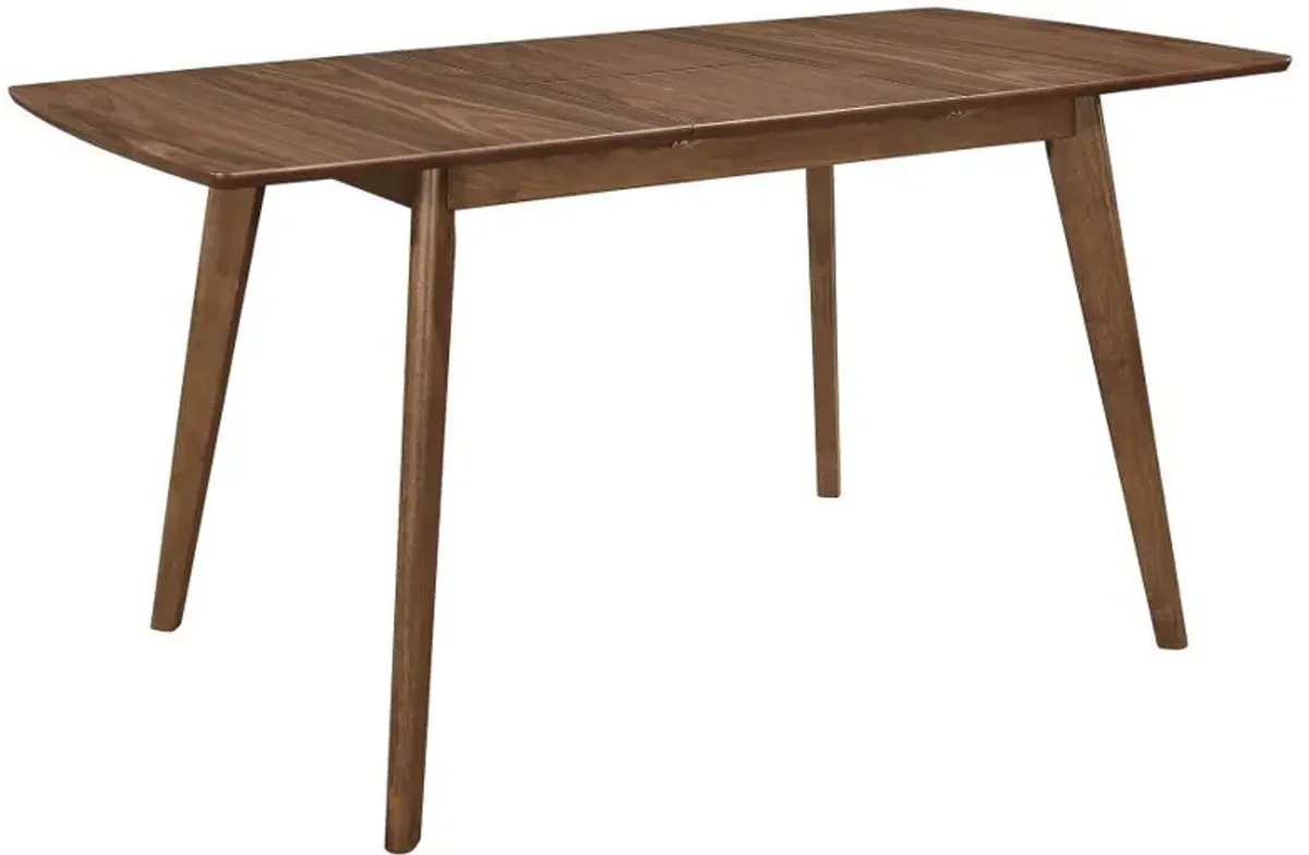 Alfredo - Extension Leaf Dining Table - Natural Walnut