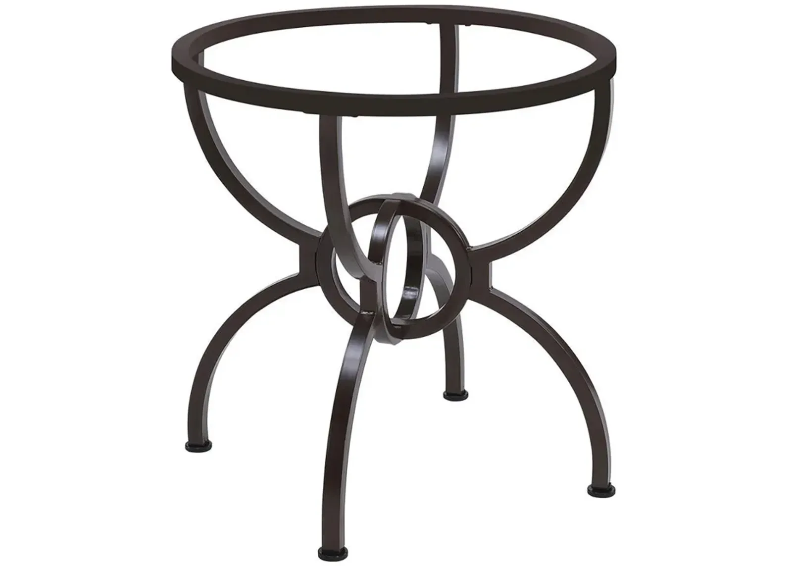 Aviano - Round Metal Dining Table Base - Gunmetal