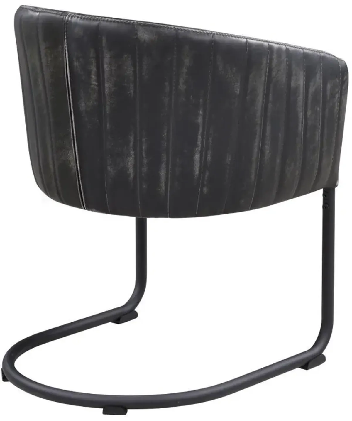 Banner - Leatherette Upholstered Dining Arm Chair - Anthracite