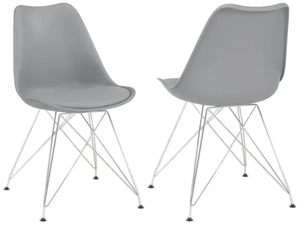 Juniper - Polypropylene Dining Side Chair (Set of 2) - Gray
