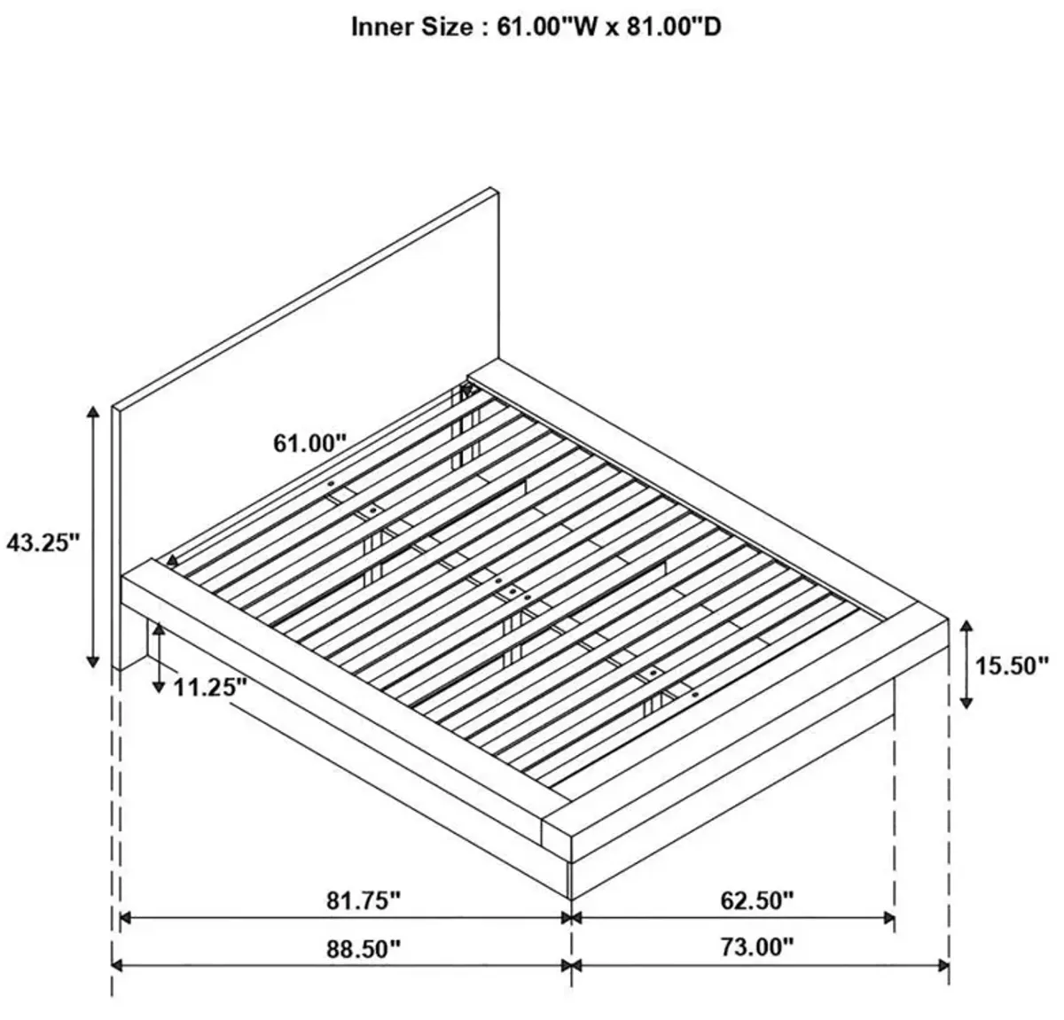 Jessica - Bedroom Set With LED