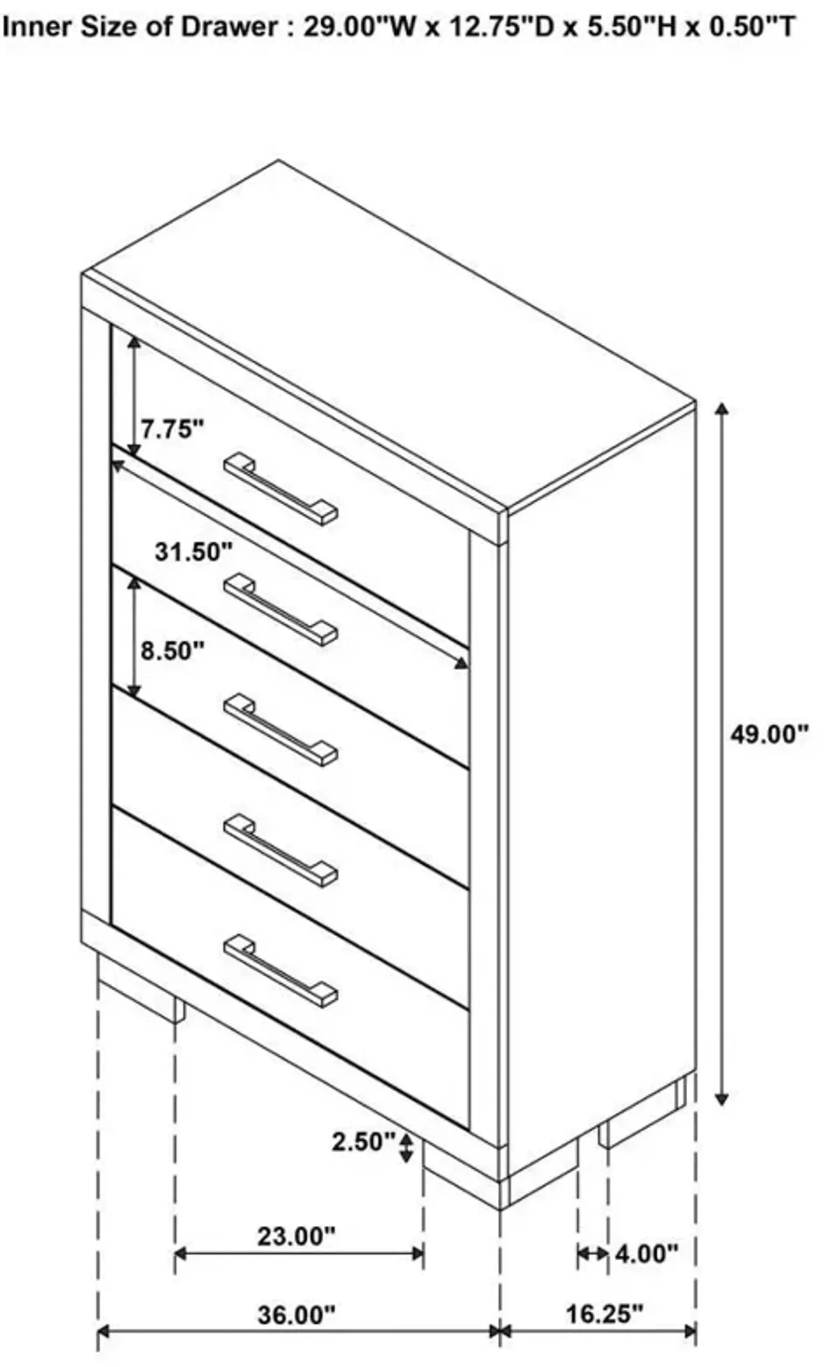 Jessica - Bedroom Set With LED