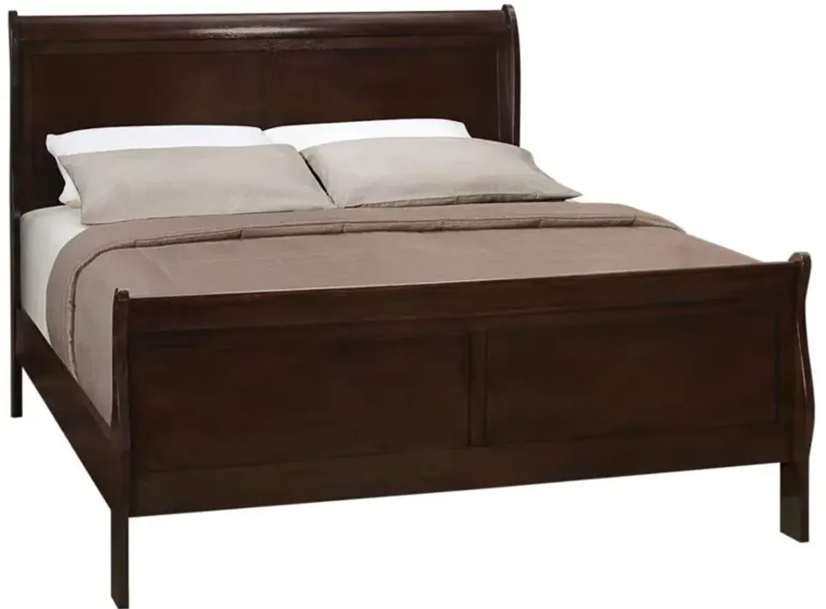 Louis Philippe - Panel Sleigh Bed