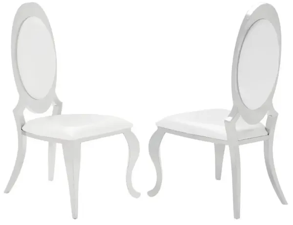Antoine - Curved Chrome Legs Dining Chair