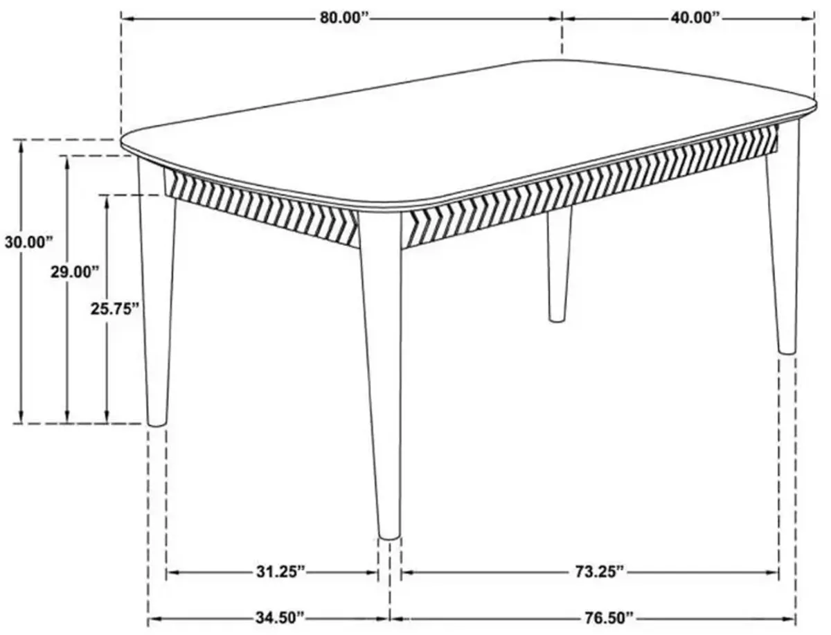 Partridge - Rectangular Dining Table - Natural Sheesham