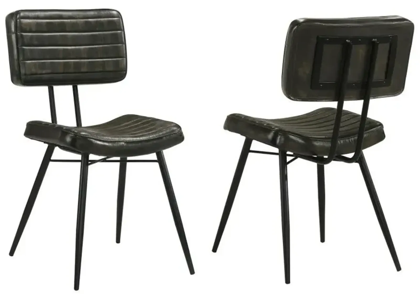 Misty - Leather Upholstered Dining Chair (Set of 2) - Espresso