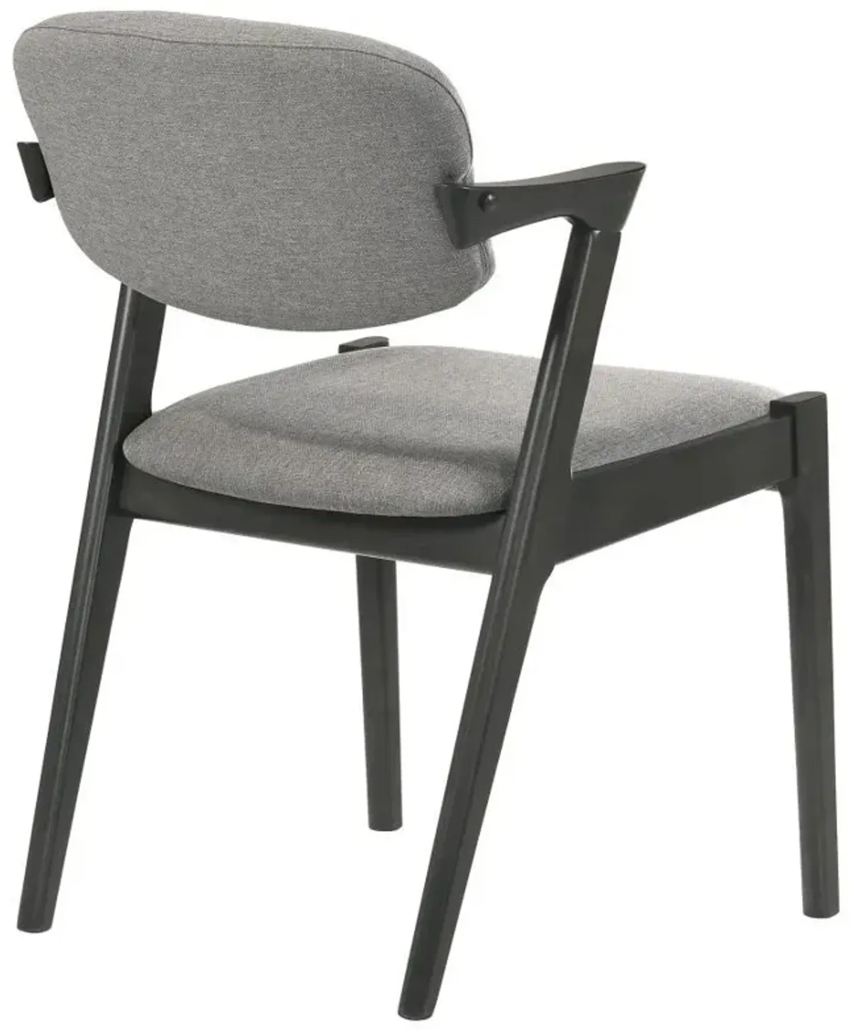 Stevie - Padded Wood Dining Arm Chair (Set of 2) - Black