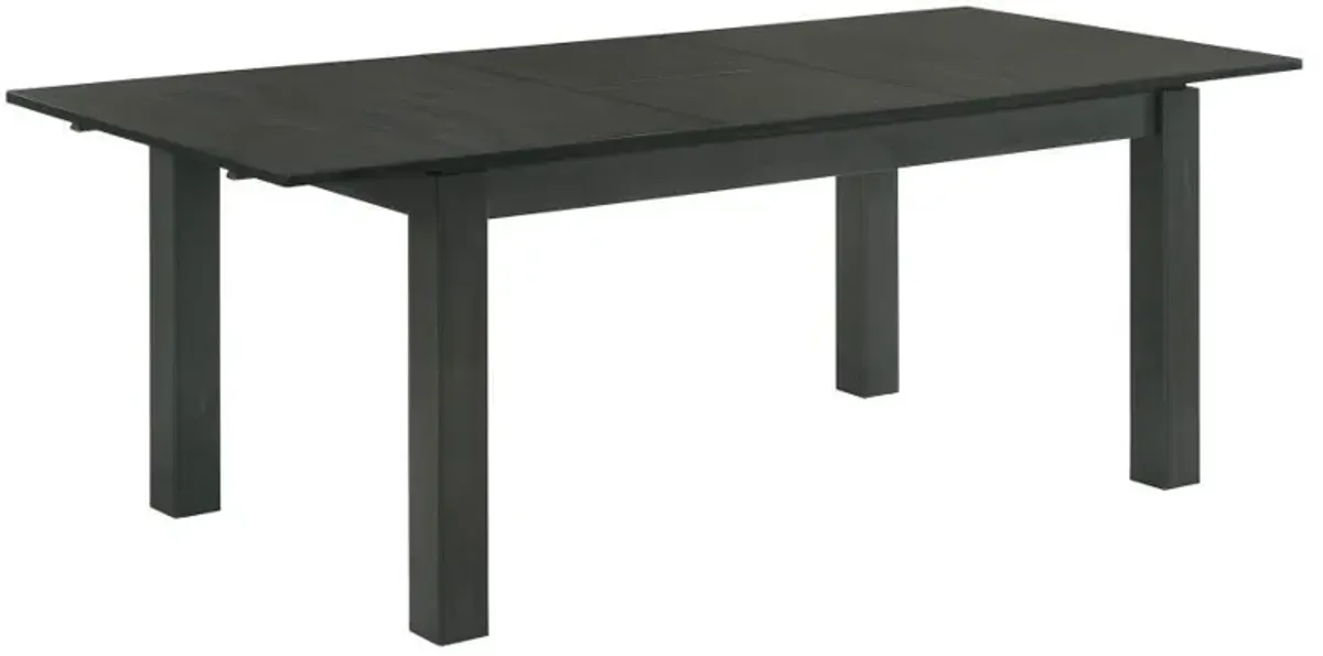 Jakob - Rectangular Extension Leaf Dining Table - Black