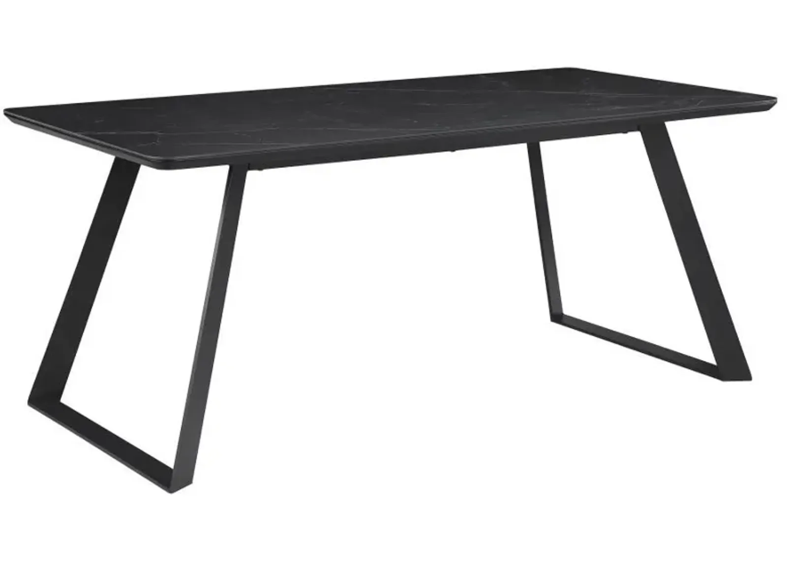 Smith - Rectangular Ceramic Top Dining Table - Black