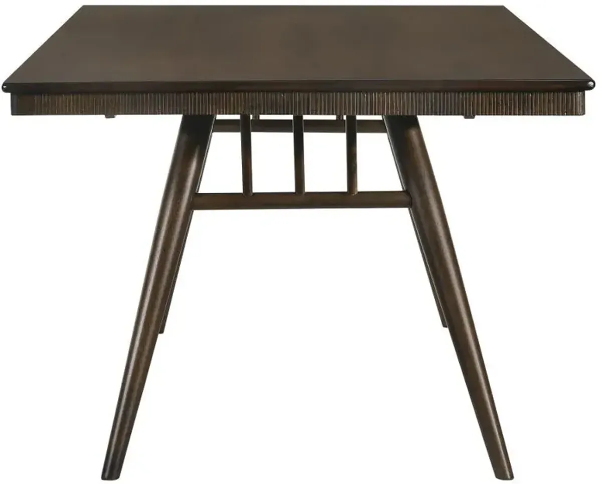 Wes - Rectangular Wood Dining Table - Dark Walnut