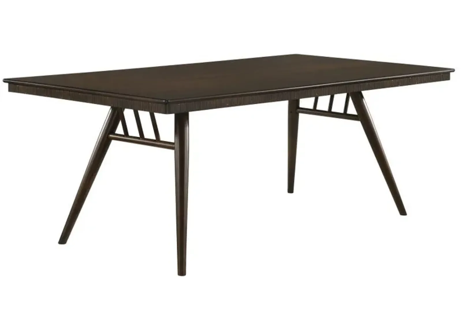 Wes - Rectangular Wood Dining Table - Dark Walnut