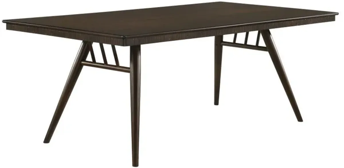 Wes - Rectangular Wood Dining Table - Dark Walnut