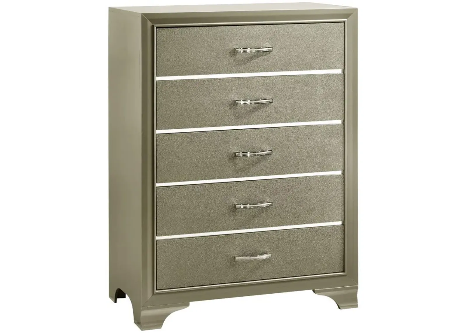 Beaumont - 5-Drawer Bedroom Chest - Champagne