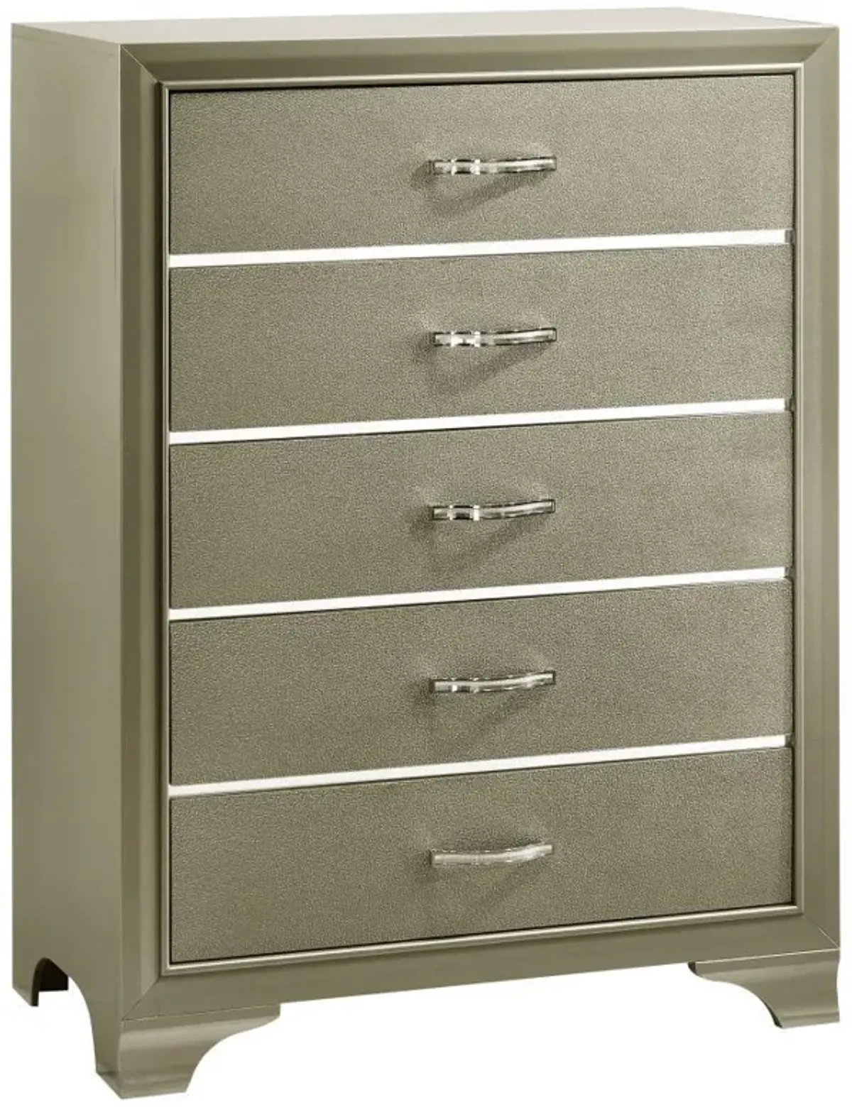 Beaumont - 5-Drawer Bedroom Chest - Champagne