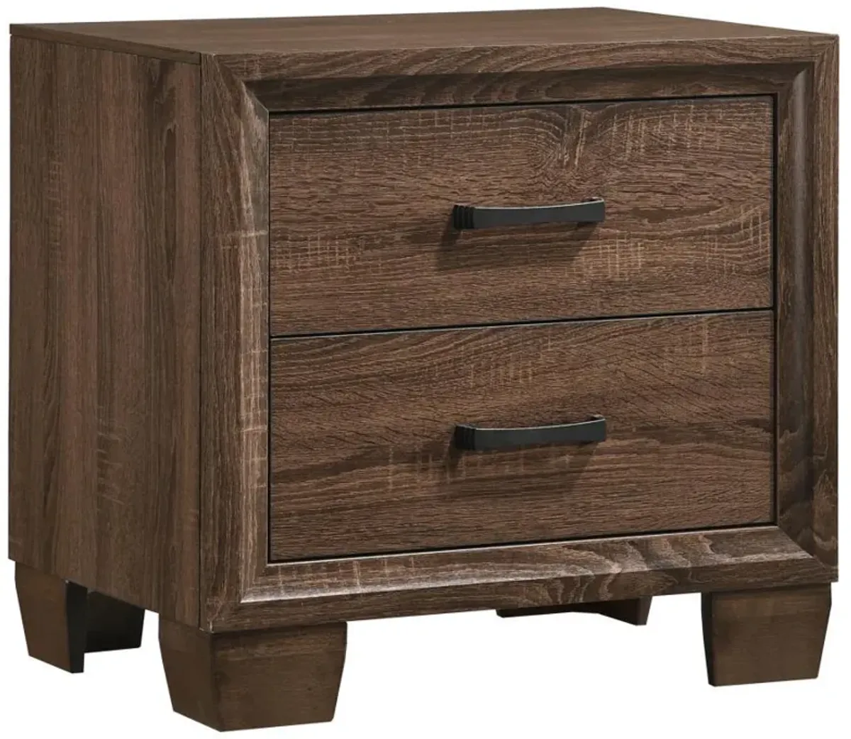 Brandon - 2-Drawer Nightstand - Warm Brown