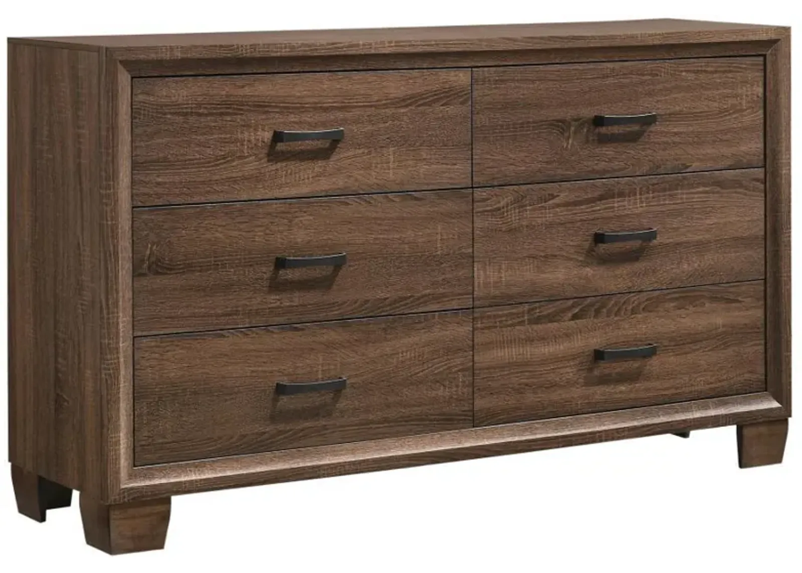 Brandon - 6-Drawer Dresser - Warm Brown