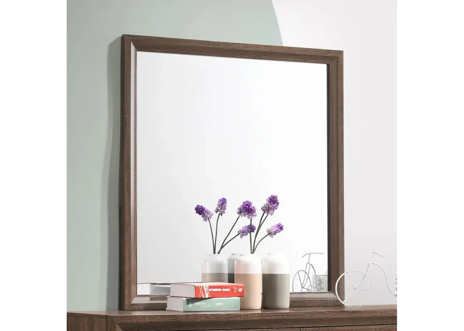 Brandon - Dresser Mirror - Warm Brown