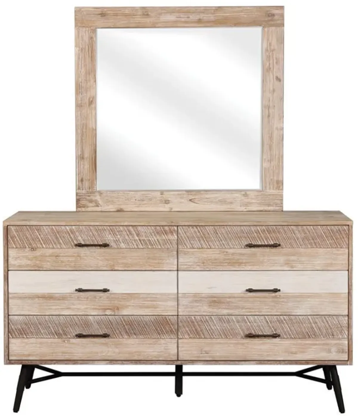 Marlow - 6-Drawer Dresser - Rough Sawn Multi