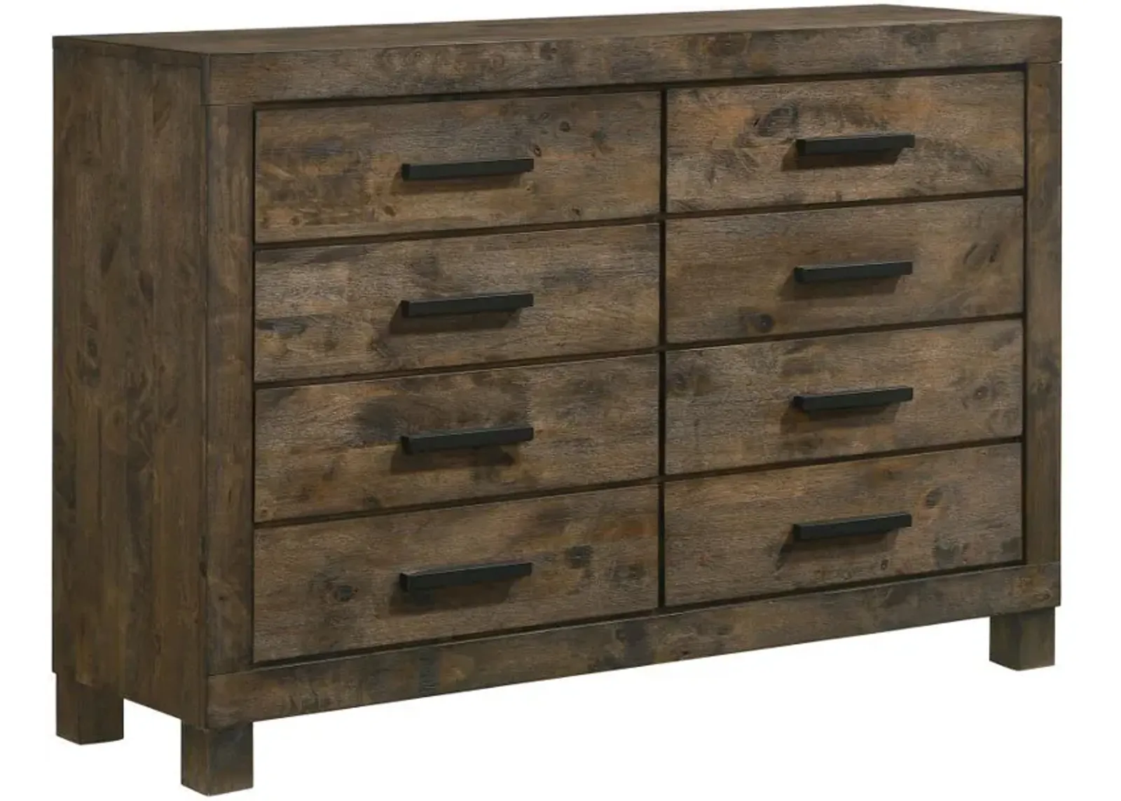 Woodmont - 8-Drawer Dresser - Rustic Golden Brown