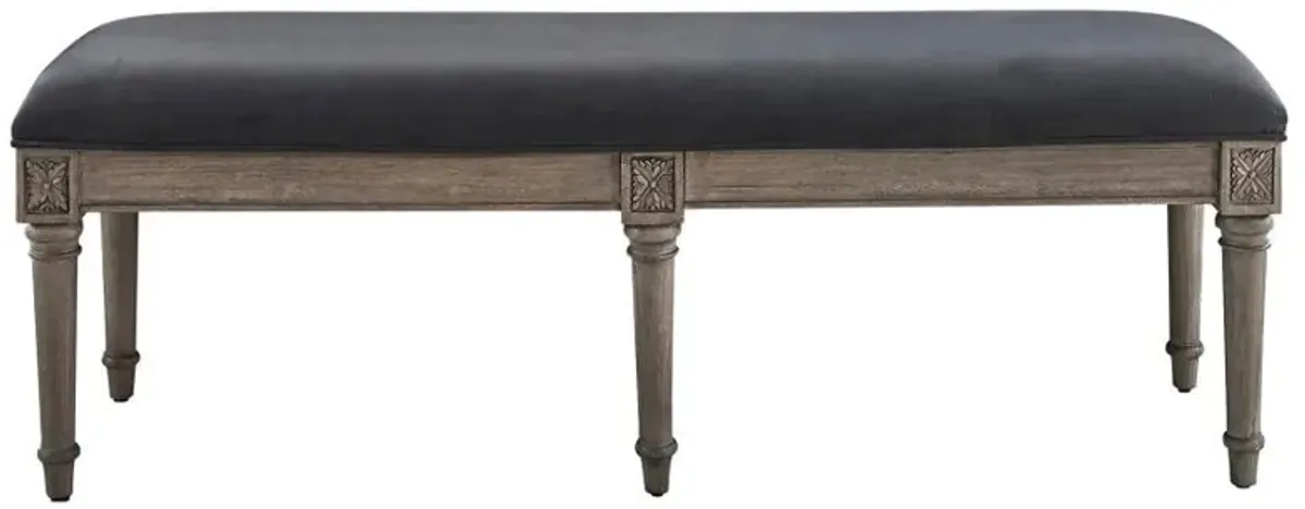 Alderwood - Fabric Upholstered Bench - French Gray