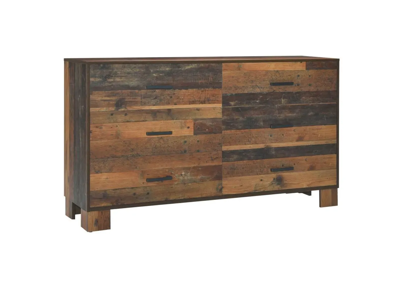 Sidney - 6-Drawer Dresser - Rustic Pine