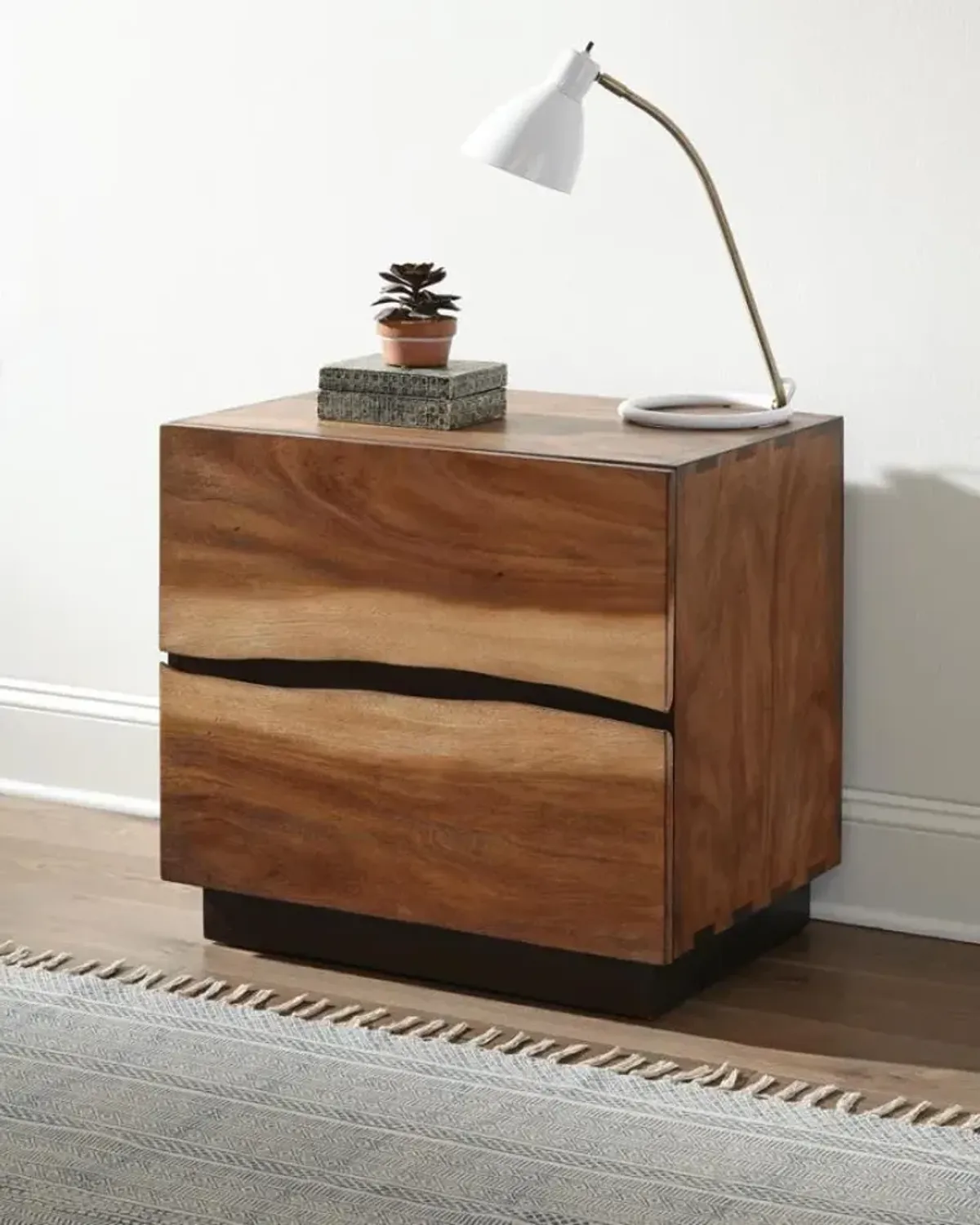 Winslow - 2-Drawer Nightstand - Smokey Walnut