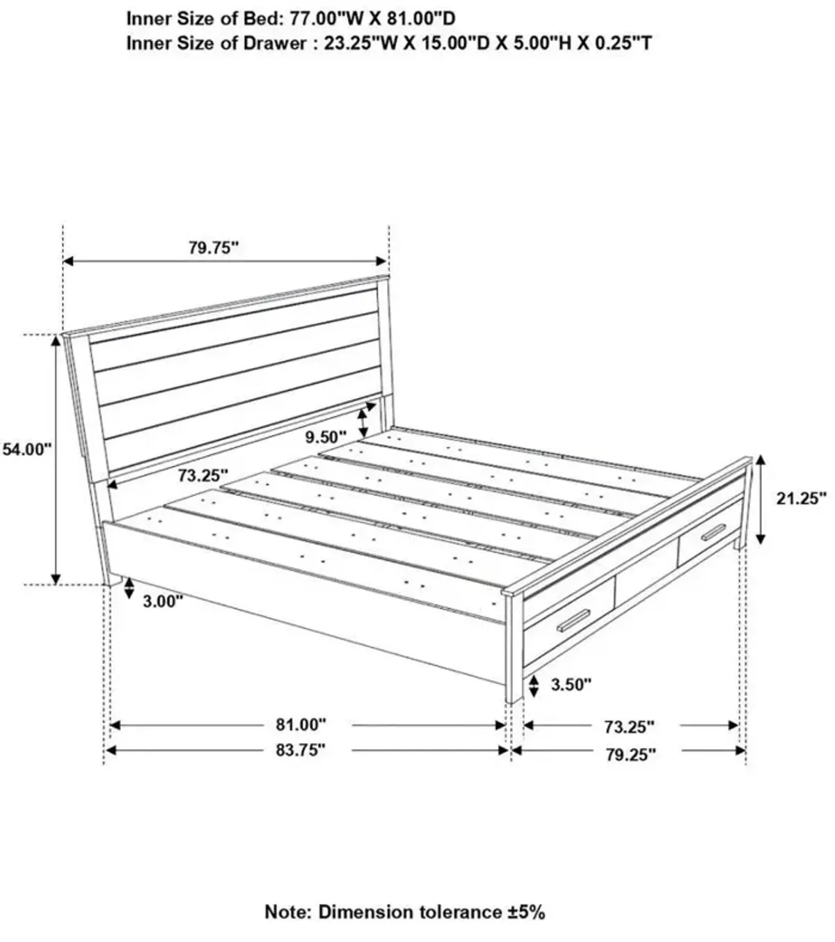 Woodmont - Storage Bed