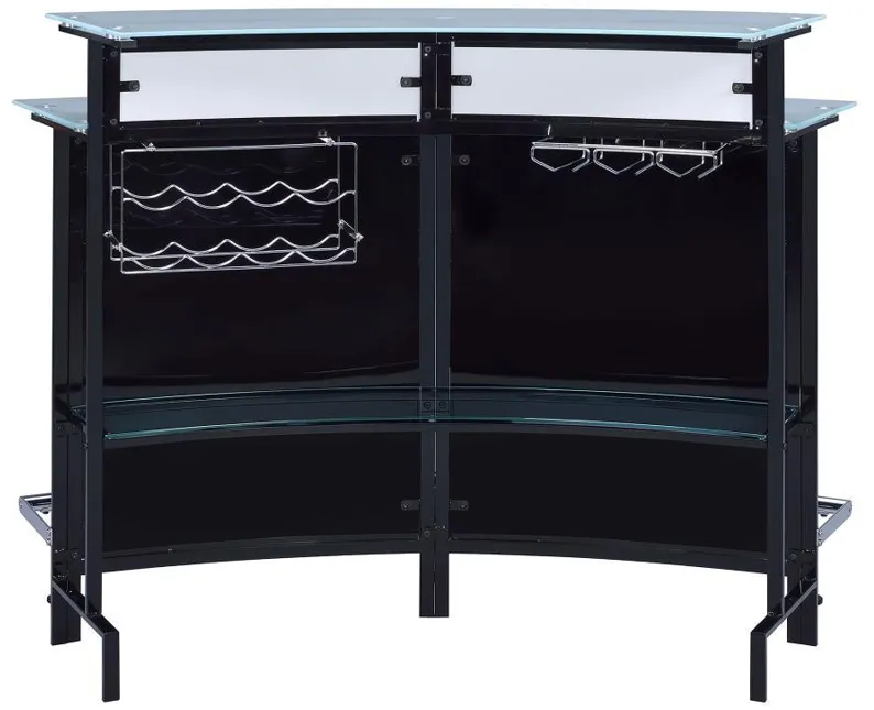 Keystone - Glass Top Bar Unit - Black