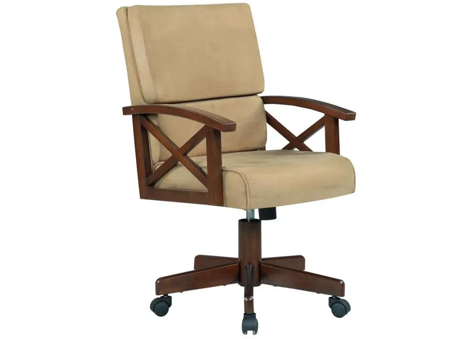 Marietta - Upholstered Swivel Dining And Game Chair - Tobacco